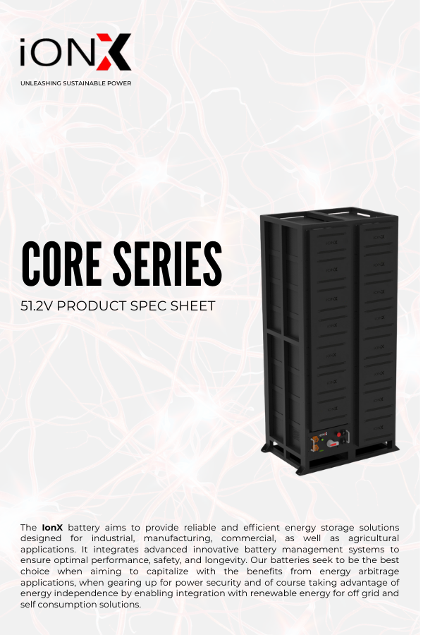 IONX - Product Specification Sheet​​